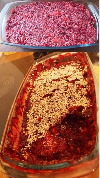 Baked Amaranth with Beets