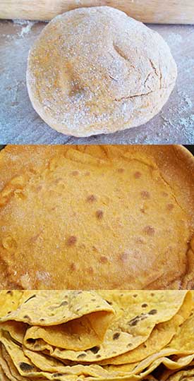 sweet potato flat breads